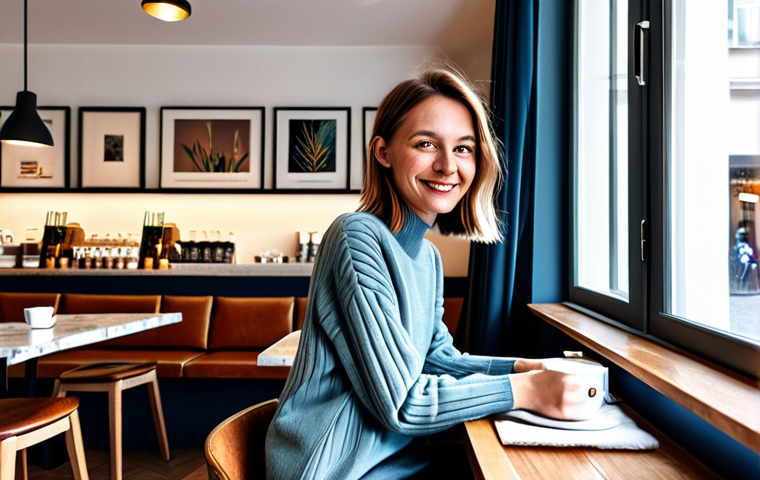 Local Influencer Collaboration**
"A popular German lifestyle blogger, fully clothed in stylish, modern clothing, showcasing a Mimi product at a cozy cafe in Berlin, appropriate attire, safe for work, perfect anatomy, natural proportions, high-quality digital art, professional photography, modest, family-friendly. Focus on the Mimi product and the blogger's genuine enthusiasm."
**